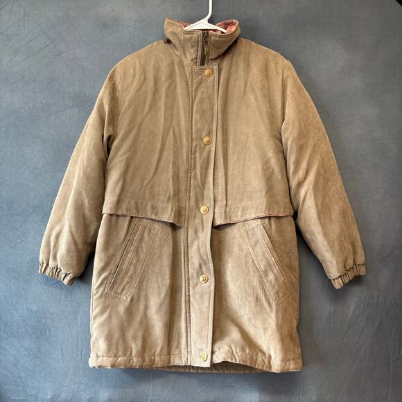Outbrook Quilted Lined Parka Jacket Barn Soft Runway Aerated Womens Small Earthy - Picture 1 of 14
